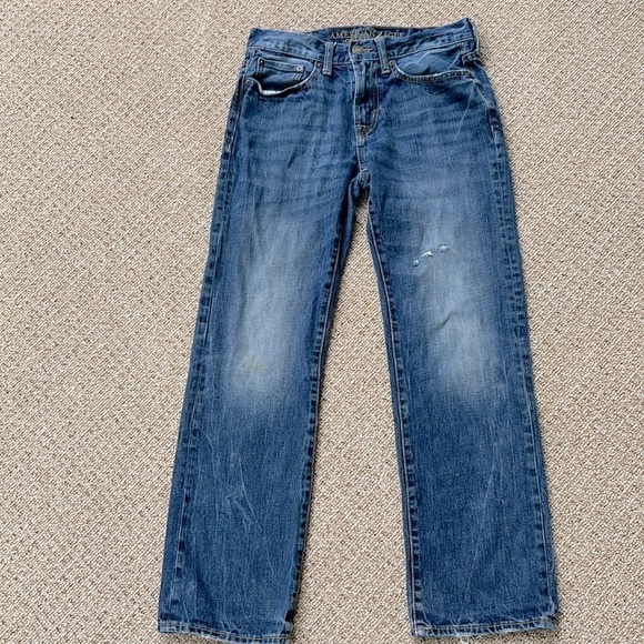American Eagle Outfitters Denim Straight Faded Distressed Men's Size 28 x 30 - Picture 1 of 15